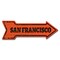 Signmission San Francisco 2 Arrow Decal Funny Home Decor 24in Wide D-A-8-999625 - alternate 1